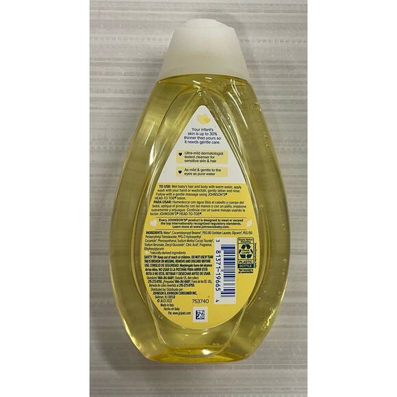 Johnson's Head-Toe Wash & Shampoo No More Tears Gentle Cleanses 13.6FL OZ 400mL - Picture 2 of 6
